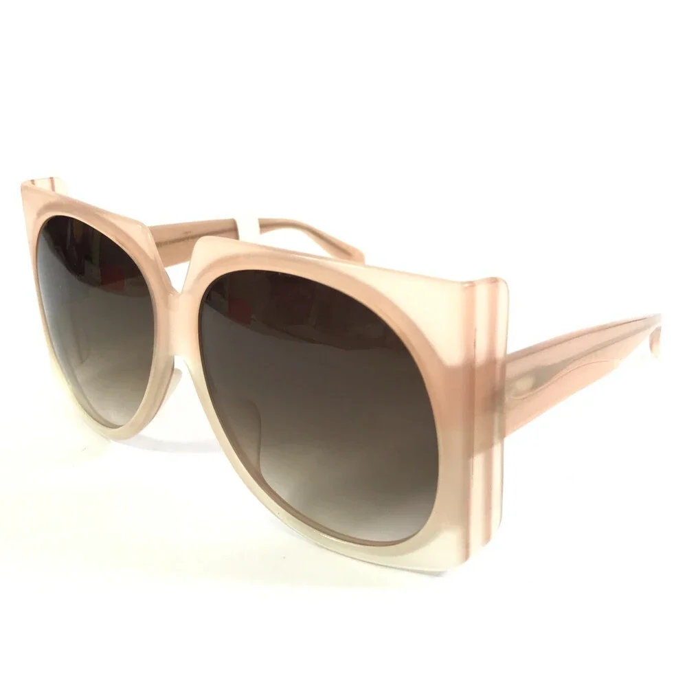 Sama Sunglasses WILDSIDE ABALONE Pink Gigantic Frames w/ Gradient Brown Lenses